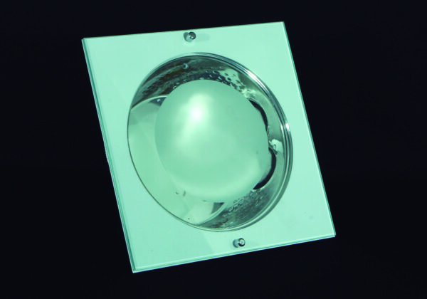 PLAFON EMBUTIR QUADRADO VIDRO EXTERNO - 22 X 22
